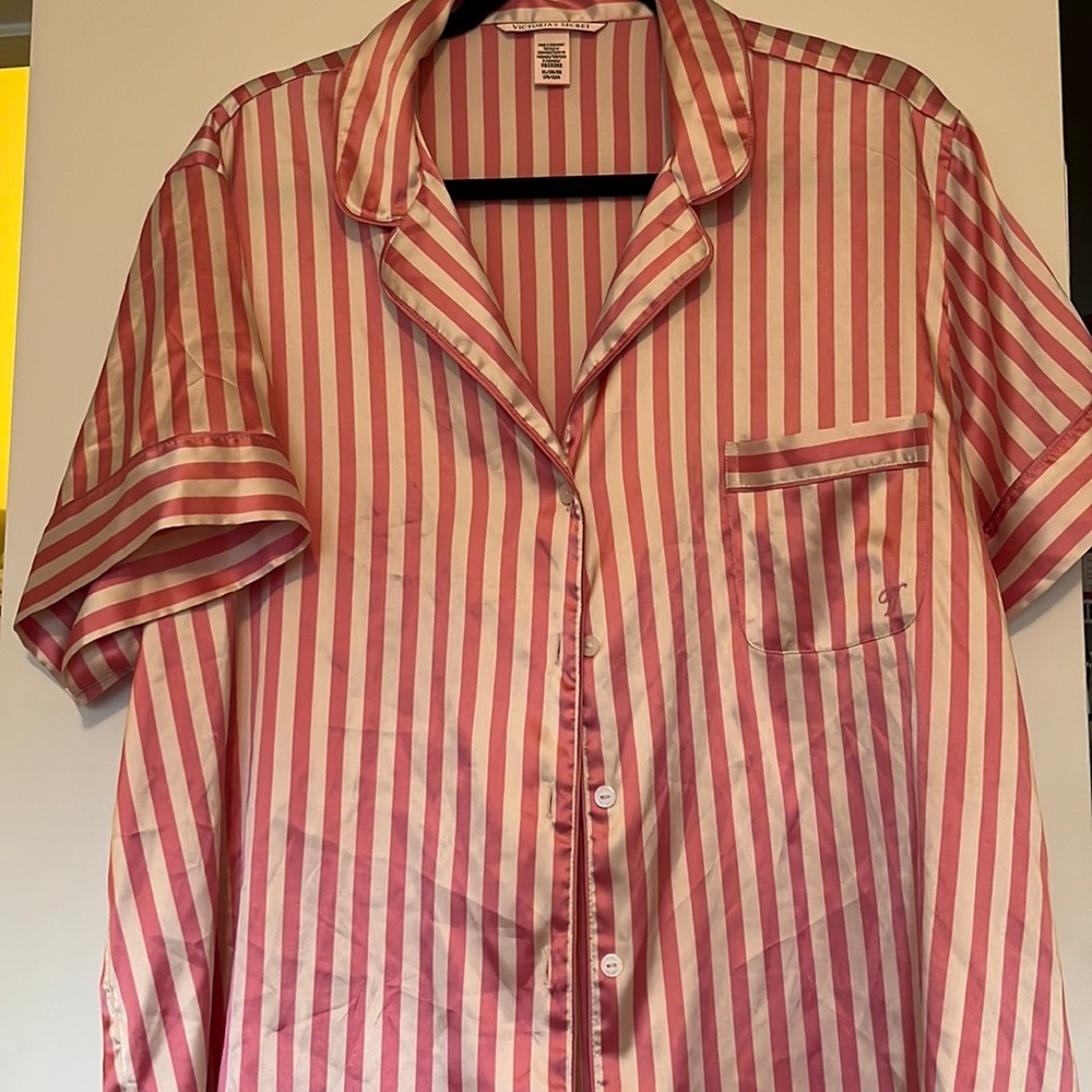 Victoria’s Secret Satin Striped short PJ set